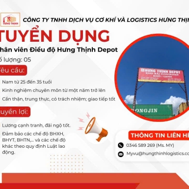 TUYỂN DỤNG NHÂN VIÊN ĐIỀU ĐỘ
